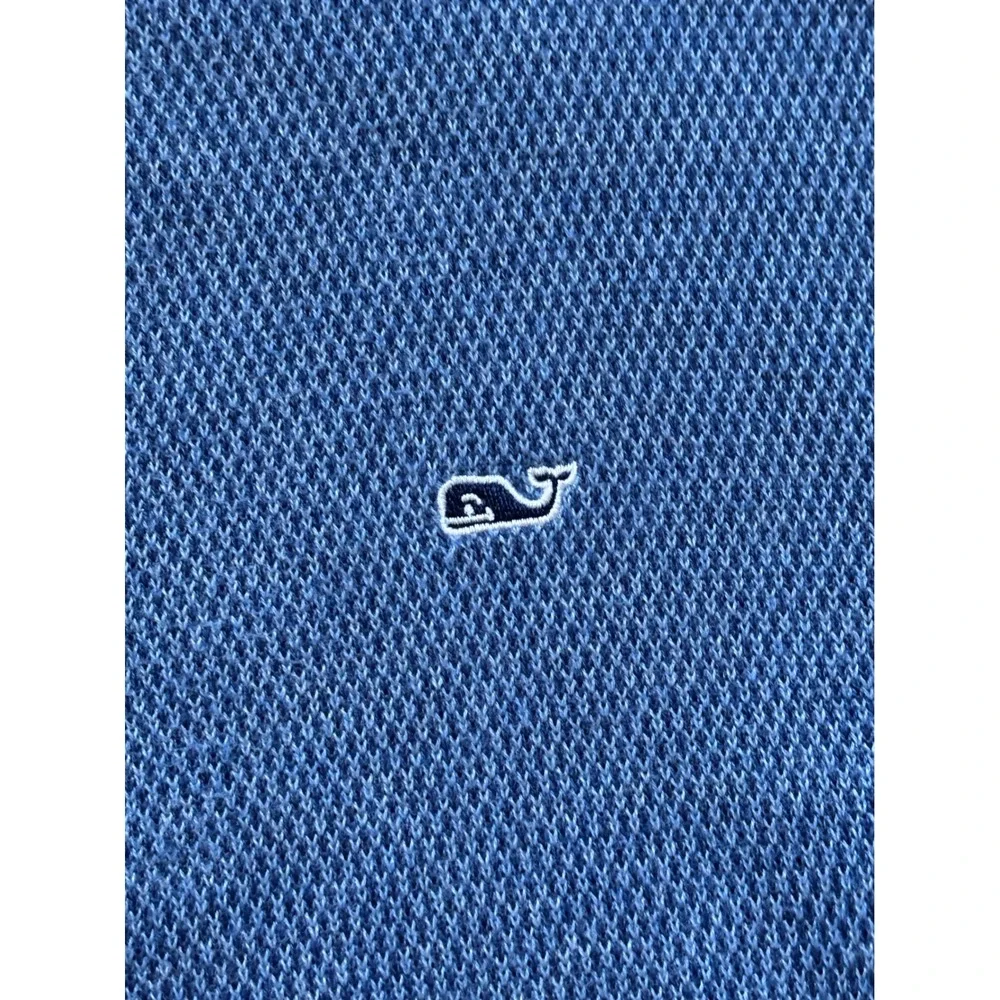 Vineyard Vines Mens Hamilton 1/4 Zip 1/2 Blue Sweater‎ Large Cotton Wool Blend